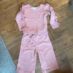 Mabel and Honey two piece set pink 2T